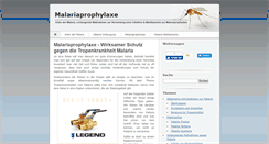 Desktop Screenshot of malariaprophylaxe.info